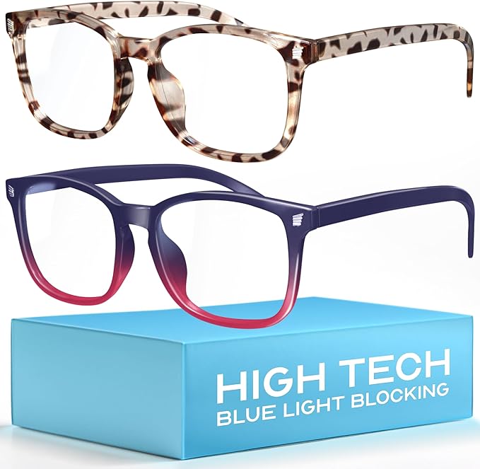 livho High Tech Blue Light Glasses - Advanced up to 99% Blue Light Blocking Computer Glasses - Screen Fatigue & UV Protection