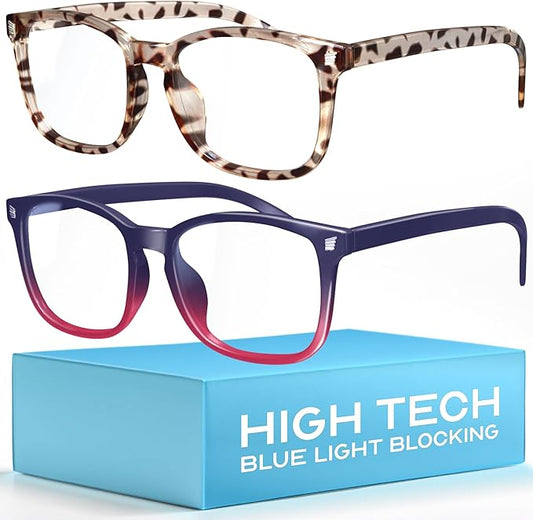 livho High Tech Blue Light Glasses - Advanced up to 99% Blue Light Blocking Computer Glasses - Screen Fatigue & UV Protection