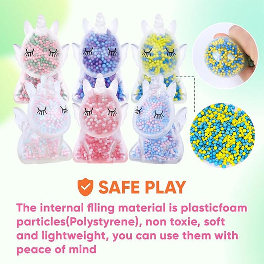 12 Pack Fidget Stress Balls for Kids Adults, Stress Relief Stress Ball, Bulk Squishy Squeeze Ball Set and Birthday Party Favors