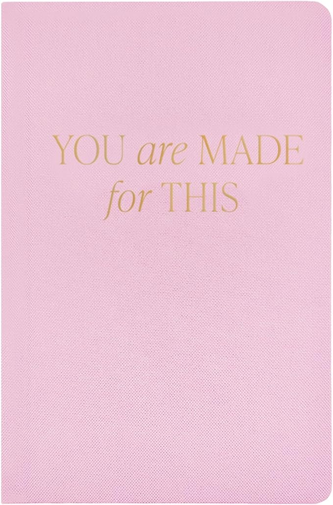 Sweet Water Decor You Are Made for This Journal, Cute Motivational Lined Composition Notebook for Women, 100 Ruled Pages for Writing, Pink Diary with Gold Foil Details