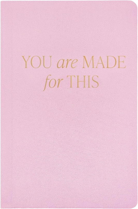 Sweet Water Decor You Are Made for This Journal, Cute Motivational Lined Composition Notebook for Women, 100 Ruled Pages for Writing, Pink Diary with Gold Foil Details
