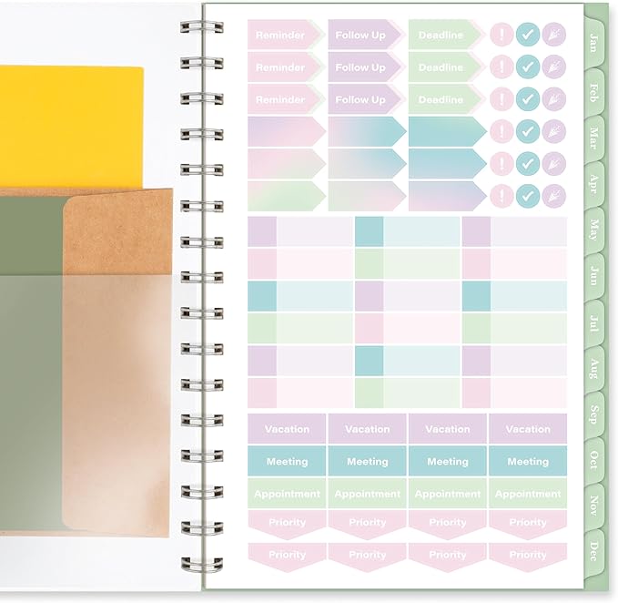 Cambridge 2025 Planner, Weekly & Monthly, 5-1/2" x 8-1/2", Small, Ombre (1731-200-25)