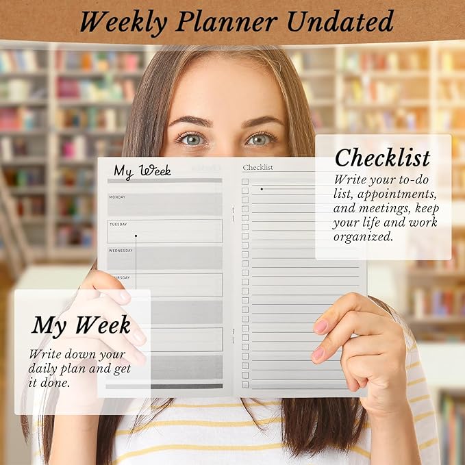 Qilery 30 Pcs Bulk Pocket Planners 2025 Habit Tracker Notebooks Gifts for Students Teachers Employee Coworkers to Do List Weekly Goals Notepads with Inspirational Quotes(Awesome)