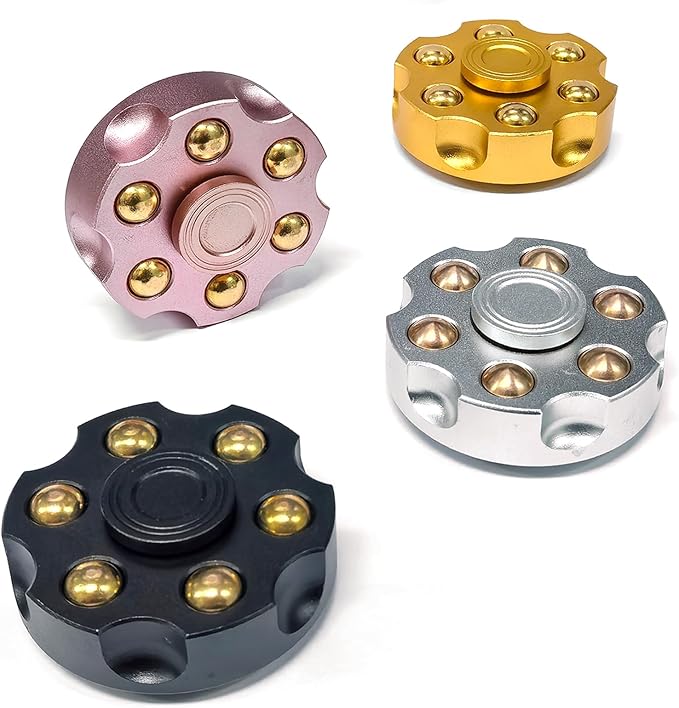 4pcs Alloy Metal Fidget Spinners,High-Speed Bearing & Weight Adjustable,Stress Relief Fidget Toys Adults