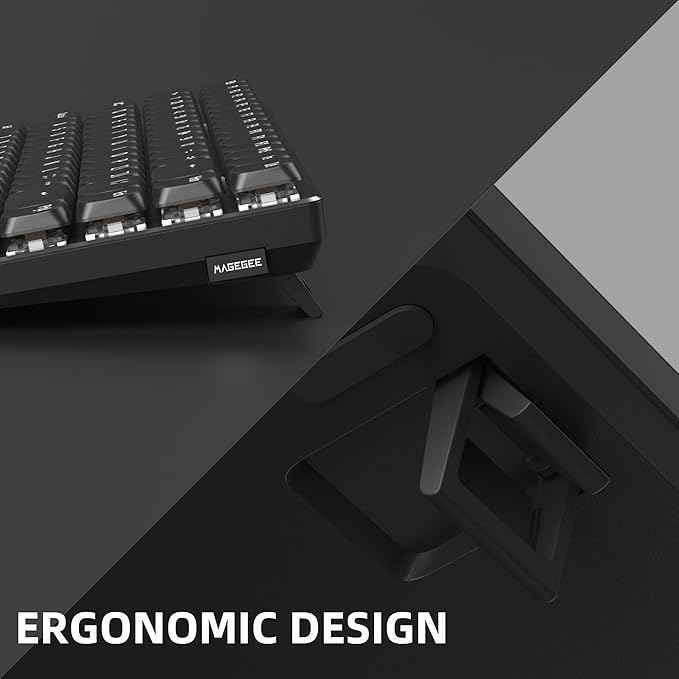 Camiysn Wireless RGB Mechanical Keyboard Moon84 Triple Mode 2.4GHz/BT/USB-C Wired Office Black Keyboard for Computer/Desktop/PC/Laptop/Surface/Smart TV and Windows 10/8/7（Brown Switches）