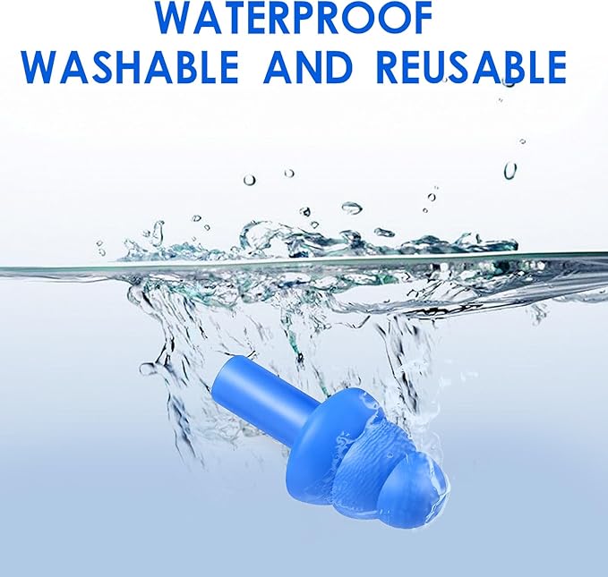 240Pairs Silicone Ear Plugs Earplugs for Sleeping Noise Cancelling,for Sleeping Noise Swimming Hearing Protection Earplugs Shooting Construction Hunting Music Concerts(Color Mixing,reusable)