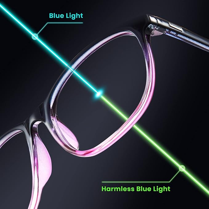 Cyxus Blue Light Blocking Glasses Women Men Computer Gaming Square Glasses UV400 Protection Anti Eyestrain T47