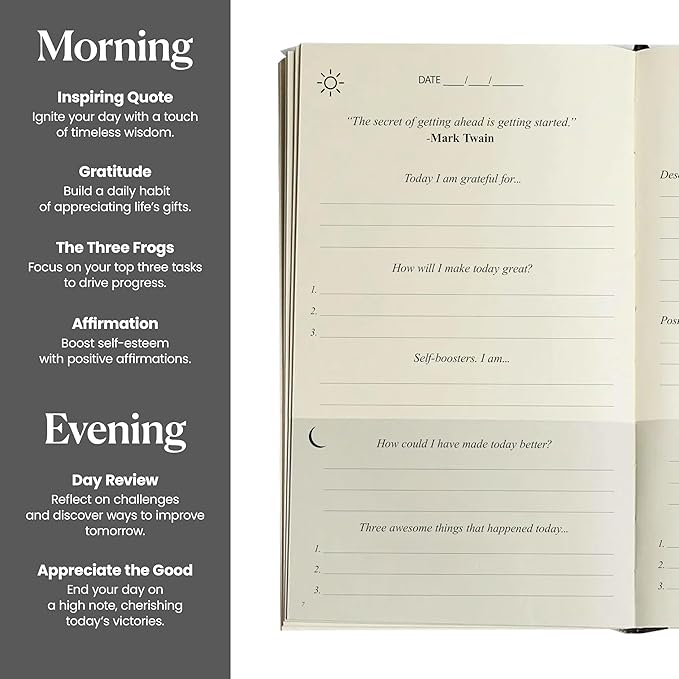 The Original Gratitude Journal 2025 - 5 Minute Gratitude Practice with Inspiring Quotes and Mindful Prompts for Affirmation, Reflection & Wellness - Daily Happiness Journal for Women & Men by Thankful Path