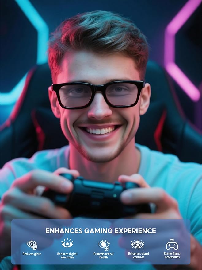 Blue Light Glasses For Women/Men Computer Reading Gaming Glasses Improve Sleep Reduce Eye Strain Gift Package Purple