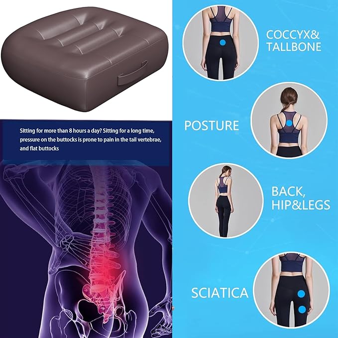 Super Thicken Car Seat Cushion for Adults/Office Chair Cushions/Butt Pillow for Car Long Sitting,Portable Car Seat Pad Fatigue Relief Suitable for Trucks,Cars,，Office Chairs,Wheelchairs（brown）