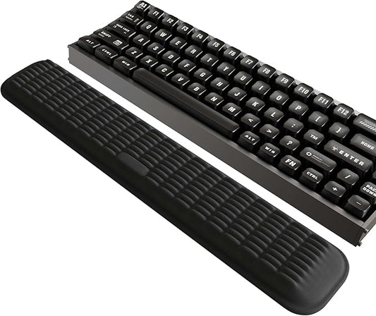 Mekass TKL Keyboard Wrist Rest, Super Soft Memory Foam Ergonomic Computer Wrist Support Pad, Comfortable Desk Wrist Cushion, Laptop Keyboard Arm Hand Rest for Wrists Pain Office Gaming Typing (Black)