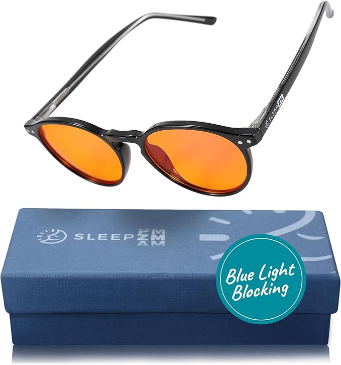 Blue Light Blocking Glasses for Women + Men - Better Sleep + Anti Eye Strain Protection - Computer Screens & Gaming