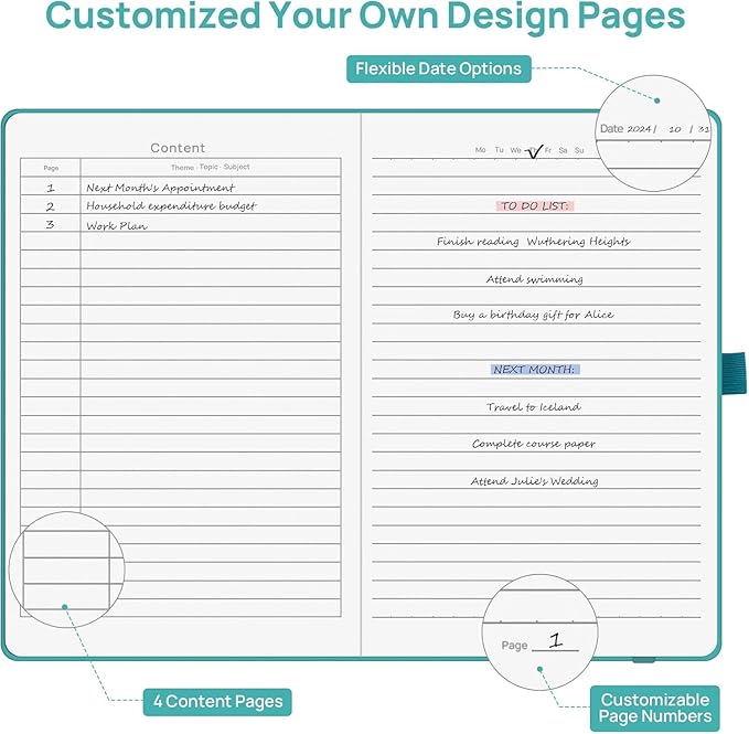 8 Pack Lined Journal Notebooks for Work, Travel, College, (A5 Size 100 GSM Thick Paper) - Classic Ruled, Hardcover Notepad for Writing 160 Pages, 5.5 x 8.3 inch - Multipack 8 Colors
