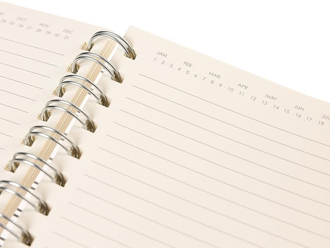 Graphique Apollo Vegan Leather Journal, Spiral Notebook for Writing, Hardcover Diary Notebook, 192 Lined Pages, 6” x 8”