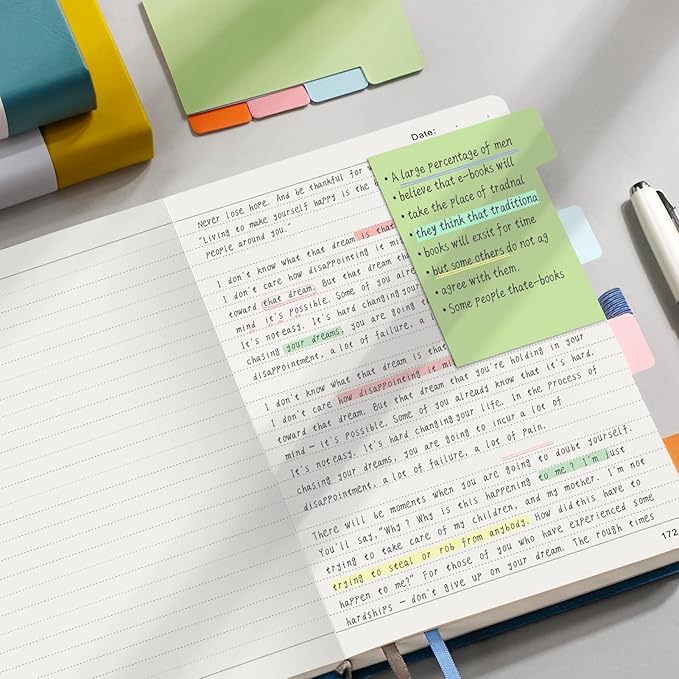 HIUKOOKA College Ruled Journal Notebook,320 Pages A5 Hardcover Large Journal,Thick Paper,Leather Journal for Writing Office School Business,5.75''x8.38''-Navyblue