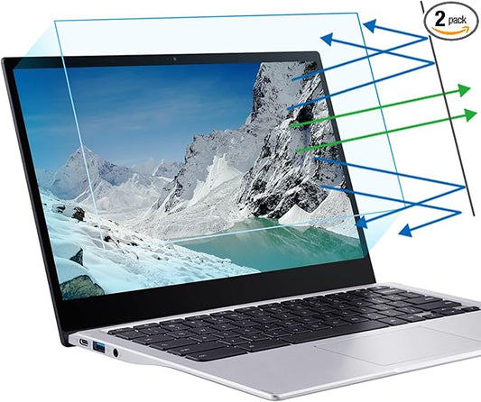 F FORITO 2-Pack 16 inch Anti Blue Light Screen Protector, Eye Protection Anti Glare & Blue Light Blocking Screen Filter Compatible with All 16" Laptops with 16:10 Aspect Ratio