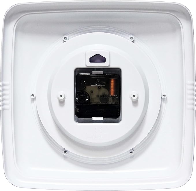 Infinity Instruments Retro Wall Clock – 9-Inch Square Silent Non-Ticking Mid-Century Modern Clock – Vintage Decorative Wall Clock for Kitchen, Office, or Diner – Apple Green