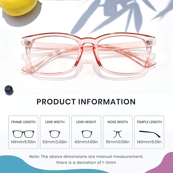 Cyxus Blue Light Glasses for Men Women Reduce Eye Strain UV Blocking for Computer Screen 8082