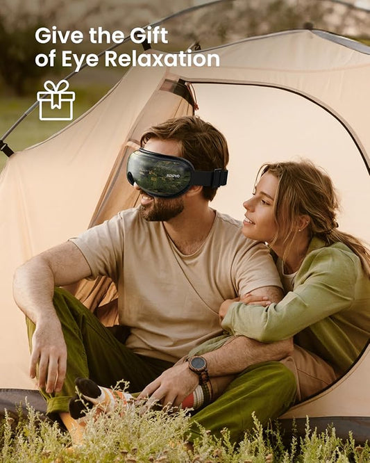 RENPHO Eyeris 1 Eye Massager with Heat, Birthday Gifts for Mom Dad Women Men Her Him, Sleep Mask with Heat Bluetooth Music, Relax Eye