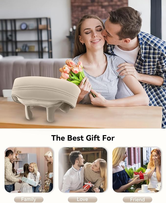 Snailax Cordless Neck Massager with Heat, Kneading Neck and Shoulder Massager Deep Tissue, Shiatsu Back Pillow, 2 Heating Levels,Gifts for Mom Dad