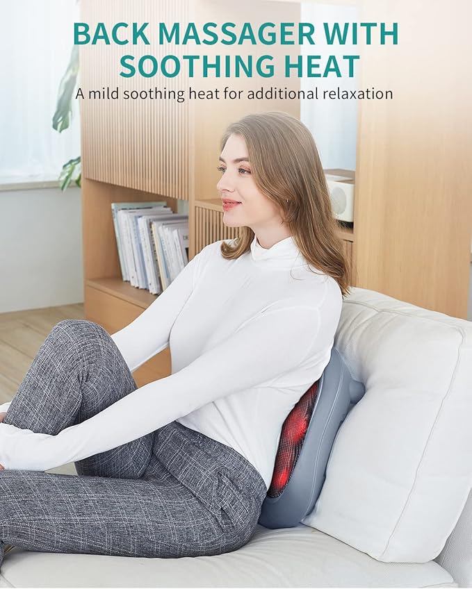 Nekteck Foot Massager with Heat, Heated Foot Massager for Plantar Fasciitis, Pain Relief and Circulation, Shiatus Electric Under Desk Feet Massager Machine, Gifts for Men Woman Him Her Mon Birthday