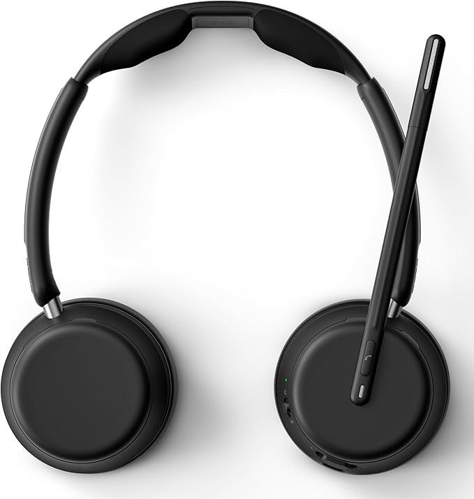 EPOS Impact 1061 Advanced Wireless Headset for PC with Noise-Canceling Mic, AI Voice Clarity, Super Wideband Audio, BrainAdapt Comfort, Durable for Office & Business Professionals