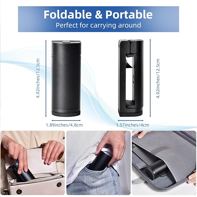 Airplane Essential Tablet Holder for Travel, Universal Handfree Tablet Mount with 360 Degree Rotation, Travel Must Haves Tablet Stand for Plane Tray Table, Home, Kitchen, Office, Outdoor