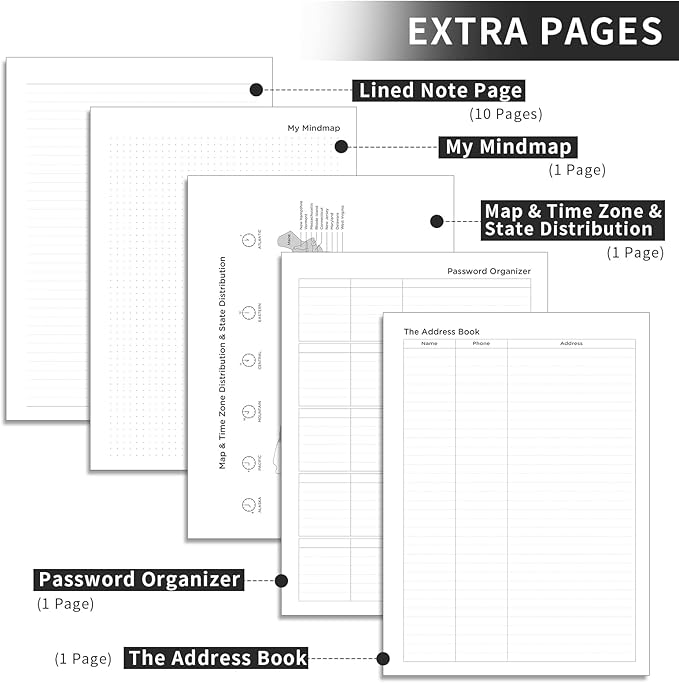 AHGXG 2026 Planner, Weekly and Monthly Planner 2026-2027, Large A4 8.5"x11", Calendar 15-Months Jan 2026 - Mar 2027, Vegan Leather SoftCover, Inner Pocket, Black