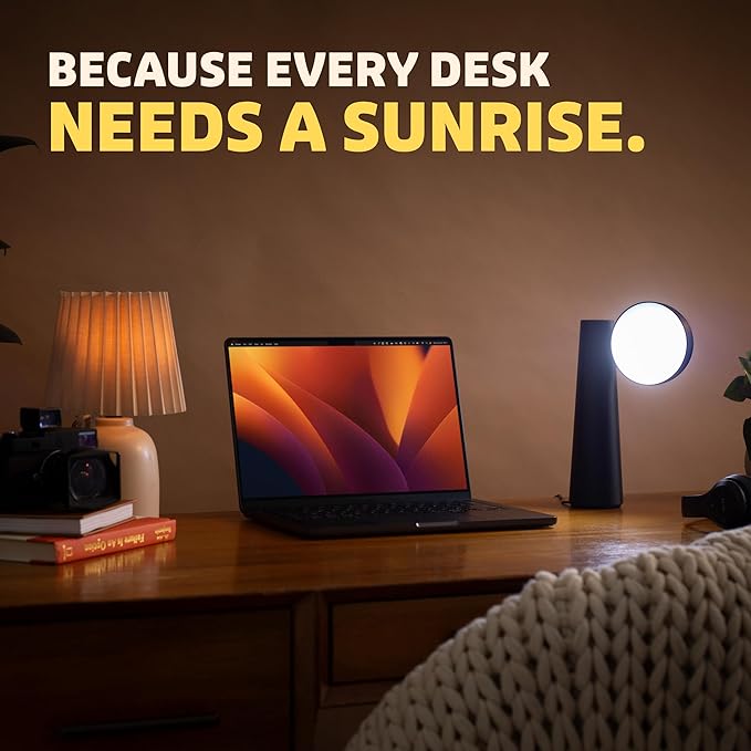 Circadian Optics Lora Light Therapy Lamp | As Seen On Shark Tank | 10,000 Lux Full Spectrum UV-Free Light | Boost Mood, Improve Sleep, Increase Energy & Enhance Focus