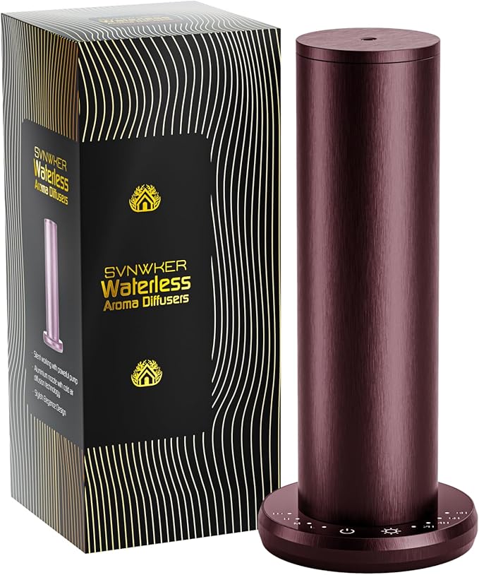 Waterless Essential Oil Diffuser,Oil Diffuser,Aromatherapy Diffusers,Scent Diffusers for Home,Large Room, Hotel Scent Diffuser, 1000sq.ft, Aroma Diffusers (Dark Purple)