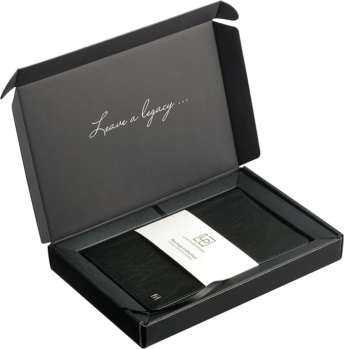 Classic Leather Notebook Writing Journal, Softcover, Narrow Ruled, Table of Contents and Numbered Pages