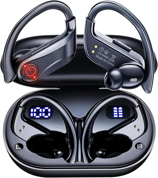 Wireless Earbuds Bluetooth Headphones Sports Over-Ear Bluetooth 5.3 Ear Buds with Earhooks