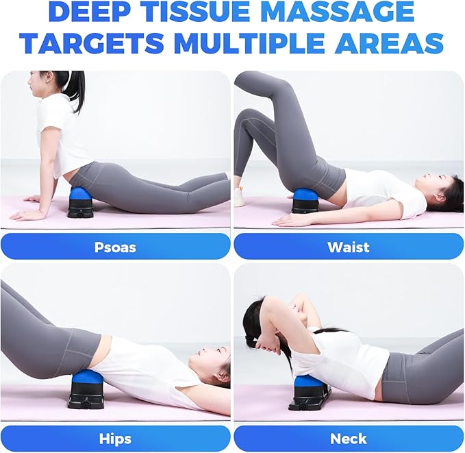 Hip Hook Release Tool Iliacus & Psoas Muscle Release Tool - No Limits Adjustable - Trigger Point Deep Tissue Massager Pro for QL, Lower Back, Hamstring, Glute