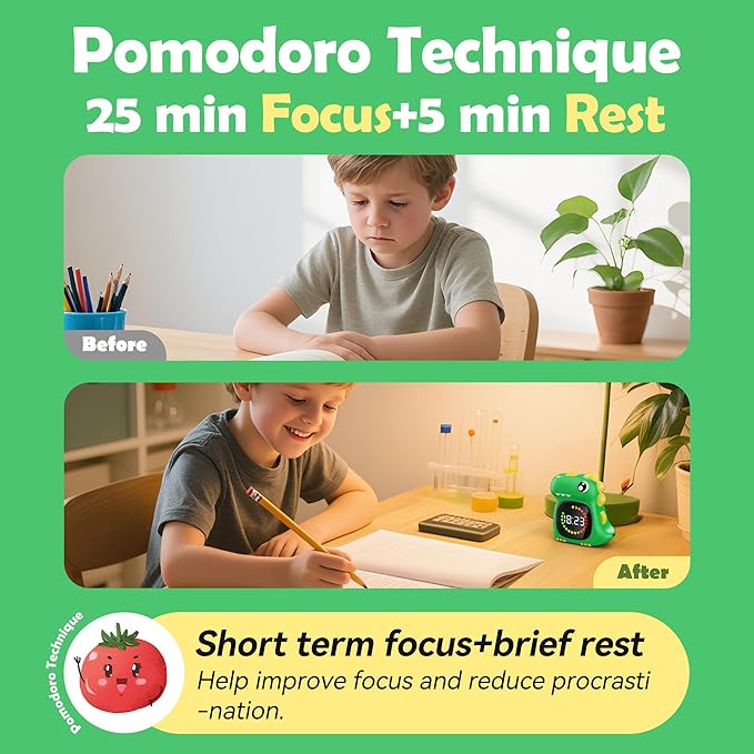 Visual Timer for Kids 99 Minute Digital Cute Kids Visual Timer Classroom Timer for Home School Study Teaching Time Management Countdown Timer