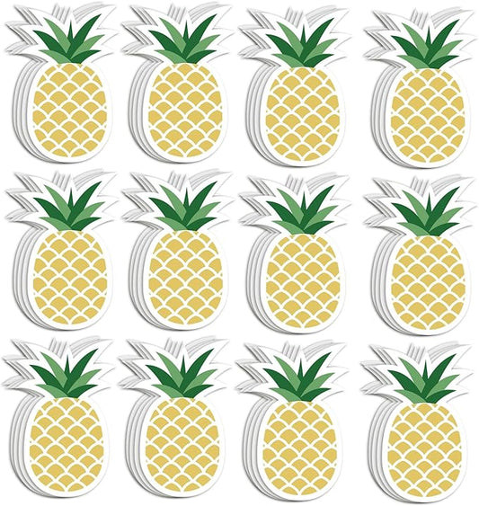 12 Pcs Pineapple Shape Sticky Notes Pineapple Sticky Note Pad Cute Fruit Self Stick Note Pads Self Adhesive Paper Message Note for Home Office School Stationery Supplies Party Gift