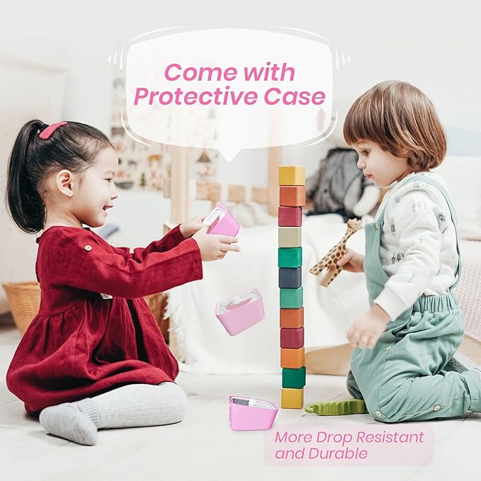 Yunbaoit Visual Timer with Protective Case, Unicorn Disk 60 Minute Countdown Timer for Kids and Adults, Silent Time Management Tool(Pink)