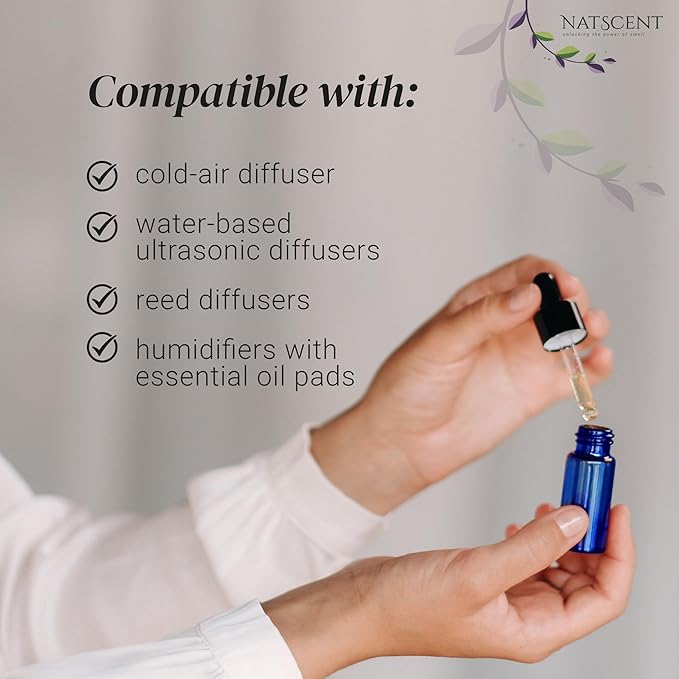 Lavender Essential Oils for Diffusers for Home, Nature-derived Lavender Essential Oil, Long-Lasting & Family-Friendly Diffuser Oils Scents, IFRA Certified, Cold Air & Ultrasonic - 4 oz