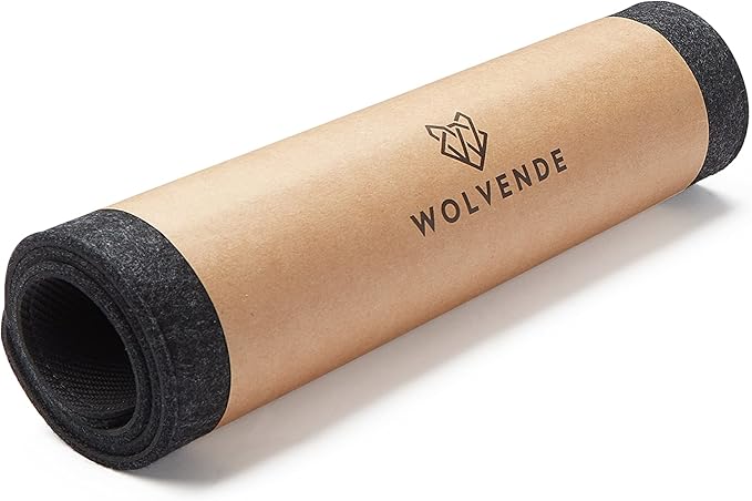 Premium Felt Desk Mat | Large 15.75" x 36" | Multifunctional Desk Pad for Home Office | Dark Gray