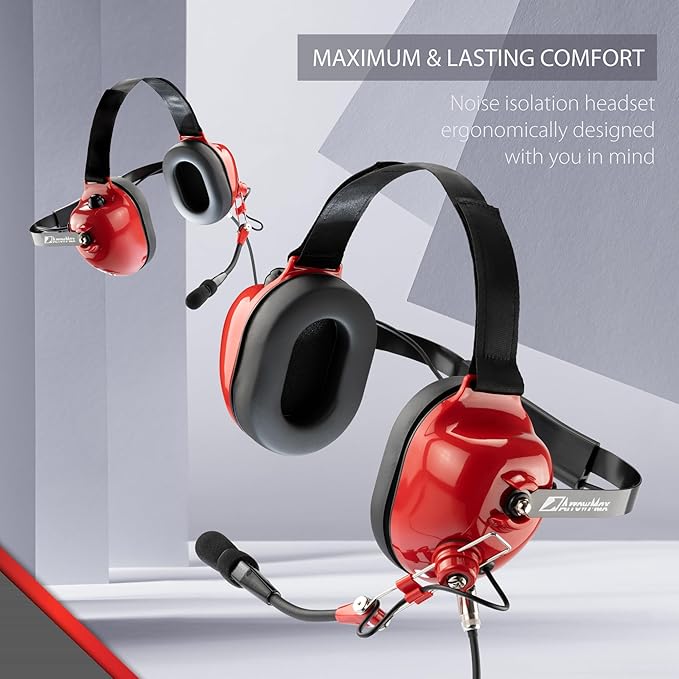 Arrowmax AHDH0032-RD-M9 Noise Cancelling Headset Compatible with Motorola APX6000 APX7000 APX8000 XPR6350 XPR6550 XPR7550 XPR7350e XPR7550e XPR7580e APX 6000 7000 8000 XPR 6550 7550 7550e Radio