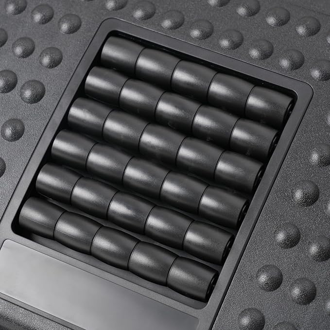 DXRacer Ergonomic Adjustable Desk Foot Rest, Foot Stools Footrest for Under Office Desk with Massage (Upgraded)