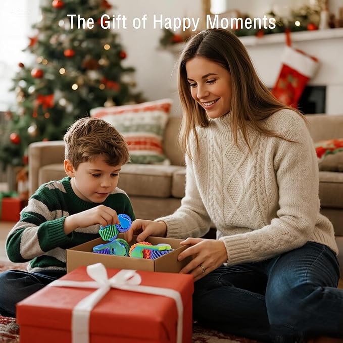 2pcs 3D Printed Gear Stress Relieving Toy, Fidget Toys for Kid & Adult, Anxiety Relief Items Ideal for Autism & ADHD, Portable Sensory Toy Tool for Anxiety & Focus – Perfect Christmas Birthday Gift