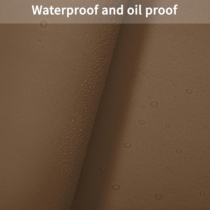 Desk Pad - 14x45 Inch Waterproof Easy to Clean Can Conceal Flaws Protector The Table Top from Scratches Used for Coffee Table Office Table Dresser(Mud Color+Champagne Gold 14x45)