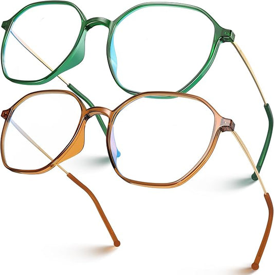 VISOONE Lightweight TR90 Blue Light Blocking Glasses Frame with Anti Glare Eye Protection for Women and Men RANE