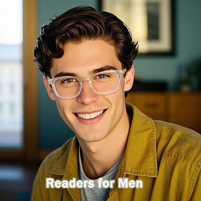 AQWANO 4 Pack Computer Reading Glasses Blue Light Filter Readers Glare Glasses for Men Women