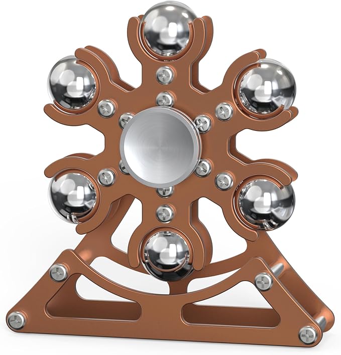 Desk-Fidget-Toys for Ferris-Wheels-Spinner: 4mins Kinetic-Metal-Spinner, Cool-Gadgets-Stuff for Kid Children Teen Adult EDC-Toy, ADHD Tools Stress Relief for Office Home School Men Woman Christmas