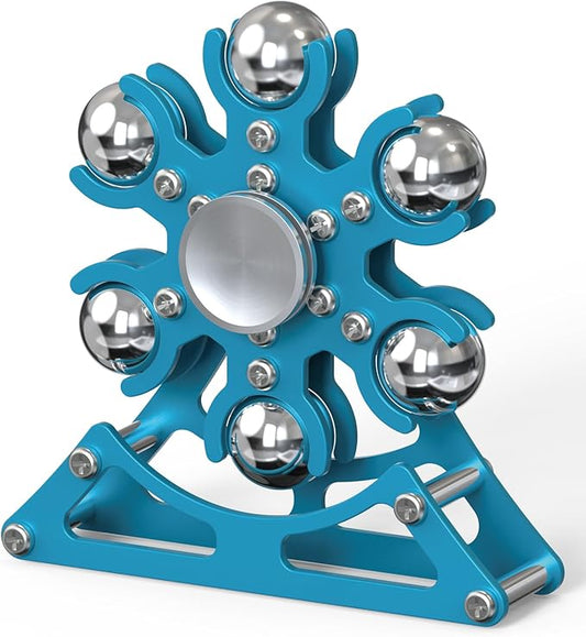 Desk-Fidget-Toys Ferris-Wheels-Spinner: Metal Kinetic-Fidget-Spinner 4mins, EDC-Toy Cool-Gadgets for School Office Christmas, ADHD Tools Gift Cool-Stuff Stress Relief Gift for Kid Children Teen Adult