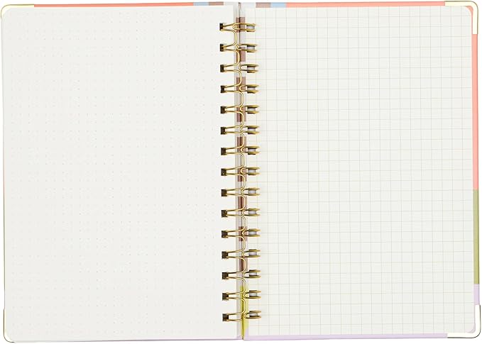 DesignWorks Ink 6.2" x 8.3" Undated 13 Month Weekly Planner, Geo Checks