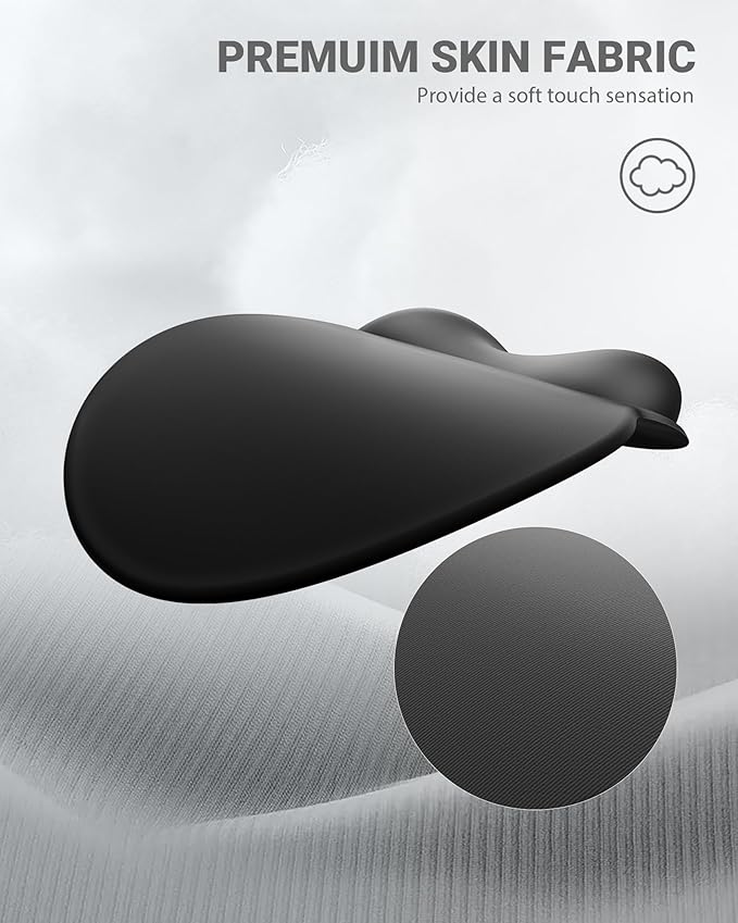 Ergonomic Mouse Pad with Wrist Rest, Large Mousepad(10.6'' x 9''), Wrist Support Mouse Mat with Non-Slip Base, Pain Relief for Laptop & Computer (Black)