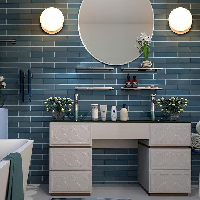 Wall Sconces, 1 Light Modern Globe Sconce in Brushed Nickel, Wall Light for Bedroom Bathroom Living Room & Hallway Vanity Lighting, Ceiling Light Fixture