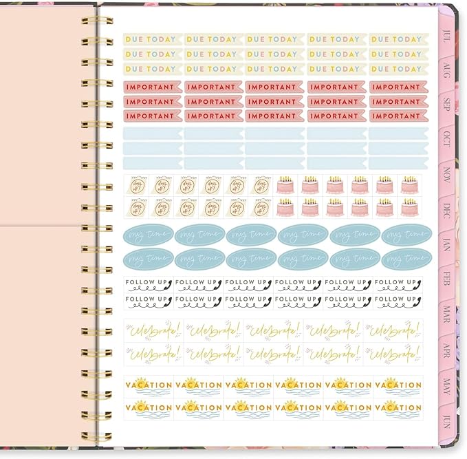 Cambridge Planner 2025-2026 Academic, Pen+Pillar, Weekly & Monthly, 8-1/2" x 11", Large, Tulip (PP13-905A)